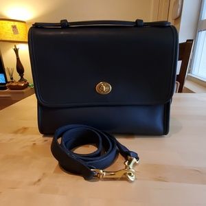 Vintage Coach Top Handle Leather Bag